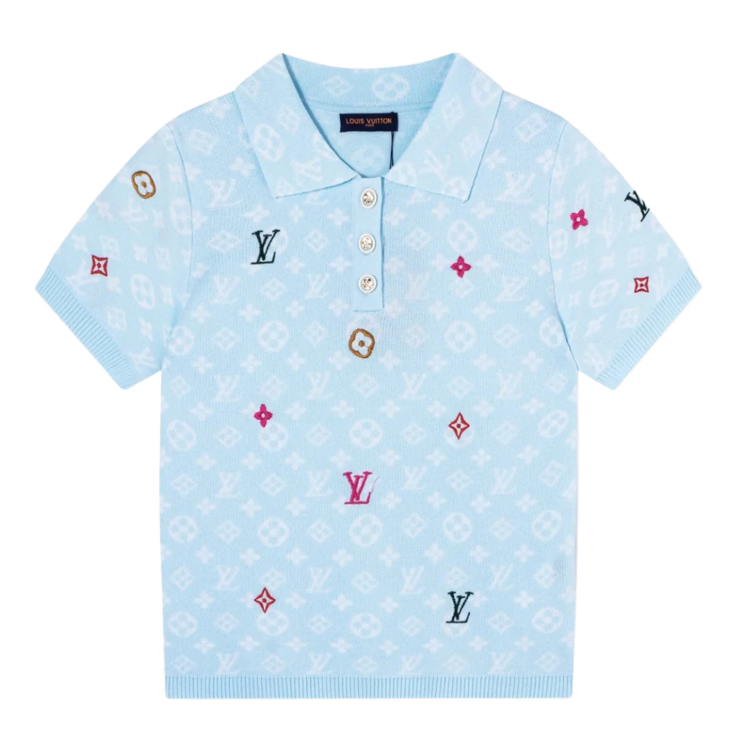 Louis Vuitton Polo Shirt Light Blue