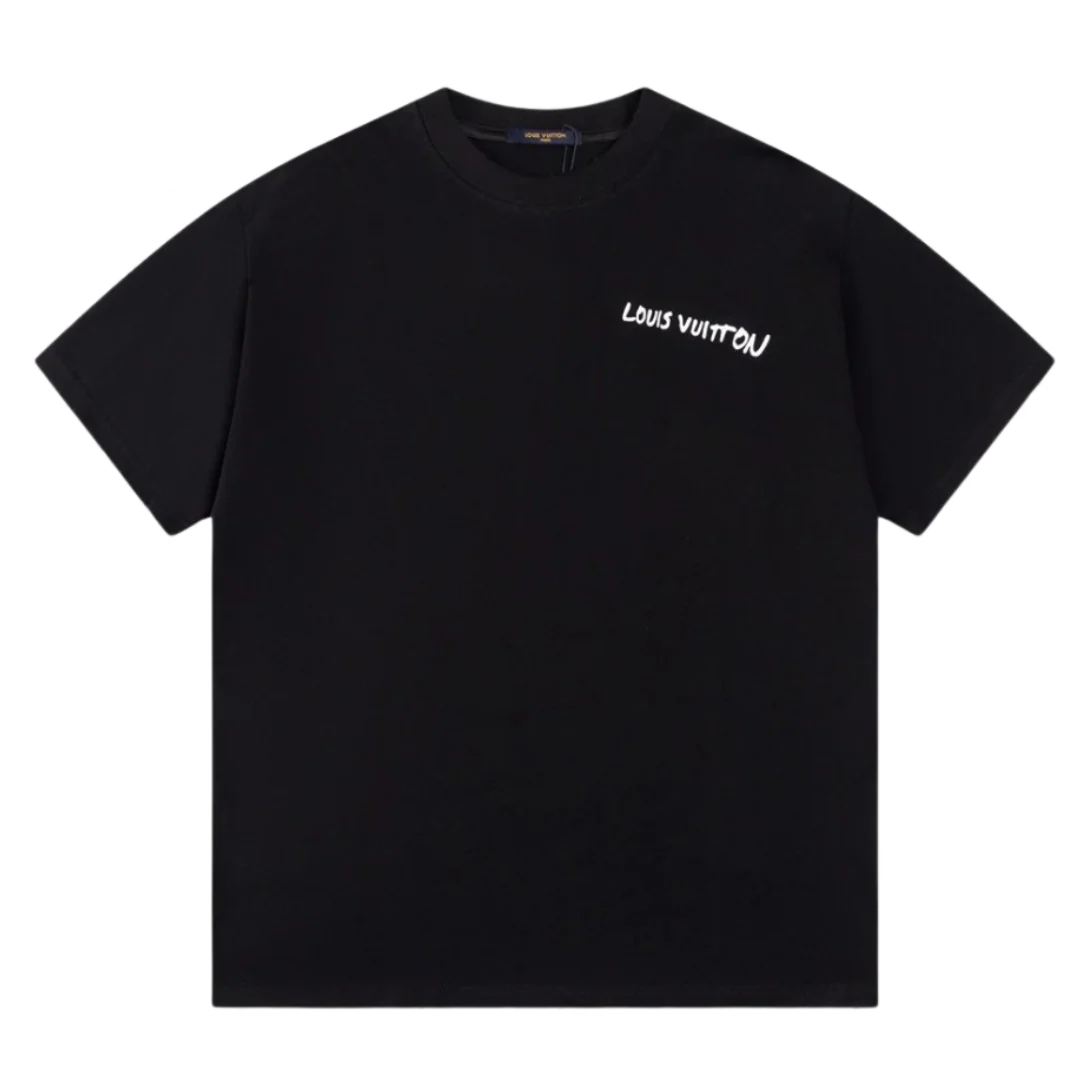 Louis Vuitton Small Print T-Shirt Black
