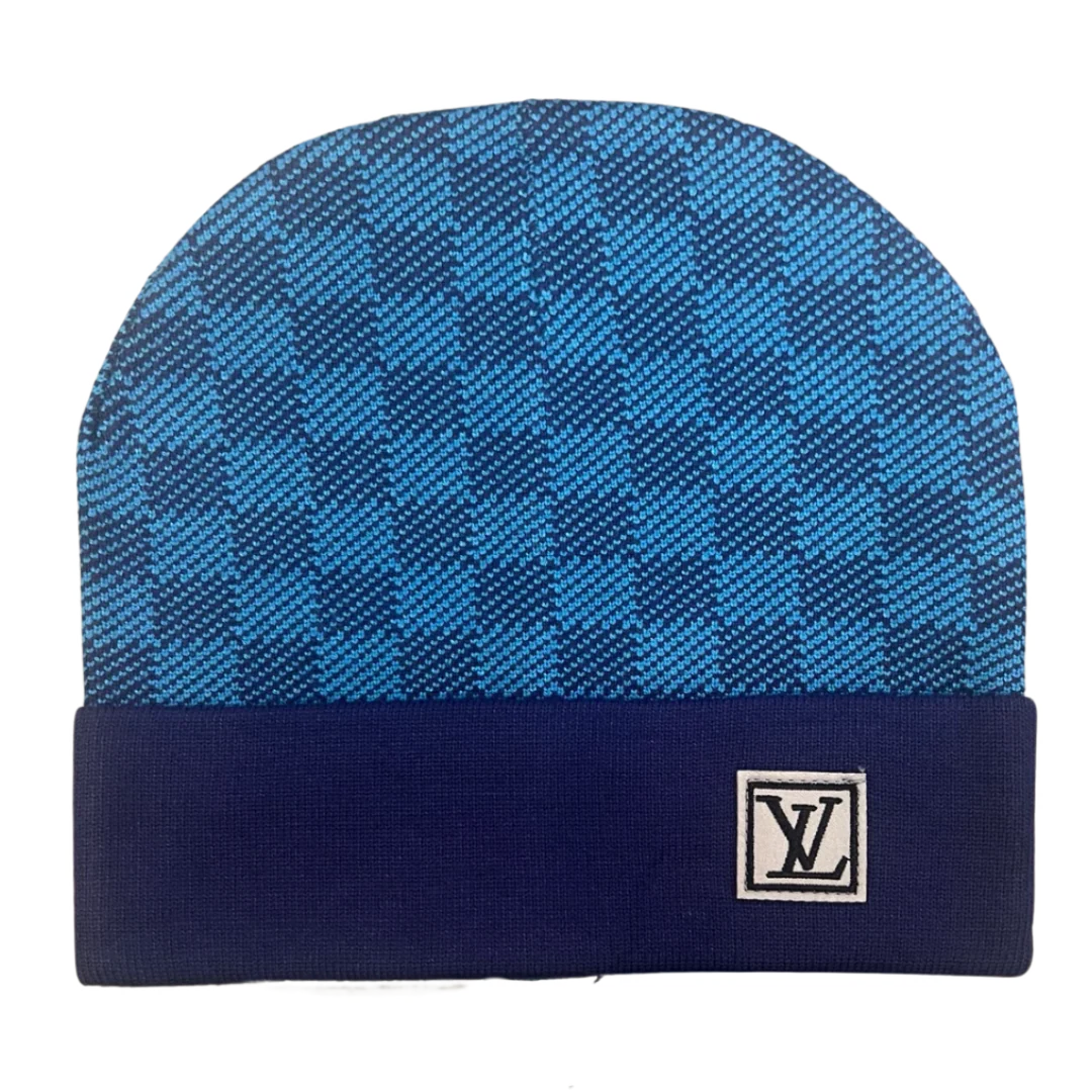Louis Vuitton Squared Beanie Blue