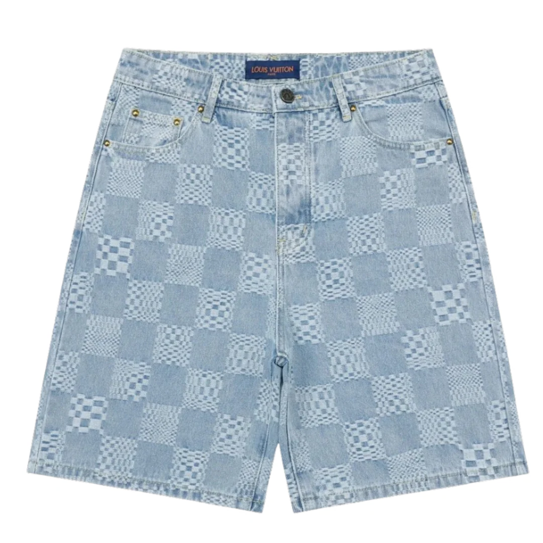 Louis Vuitton Squared Jeans Shorts Blue