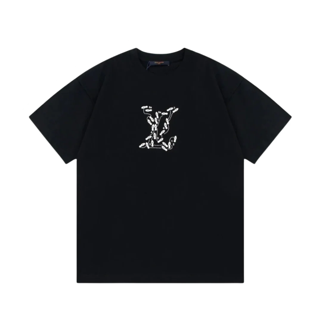 Louis Vuitton T-Shirt Middle Logo Black