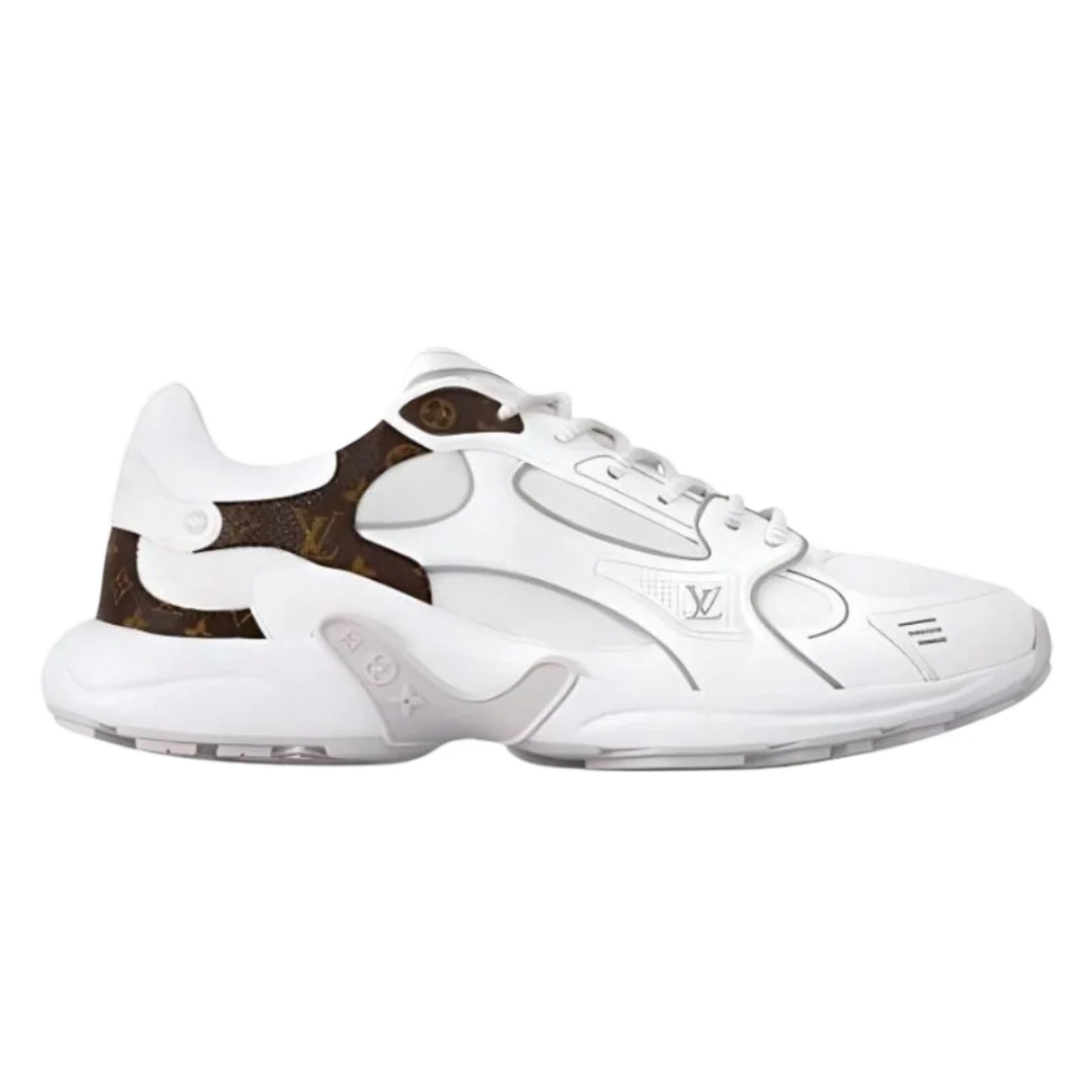 LV Olympia Sneaker White & Brown