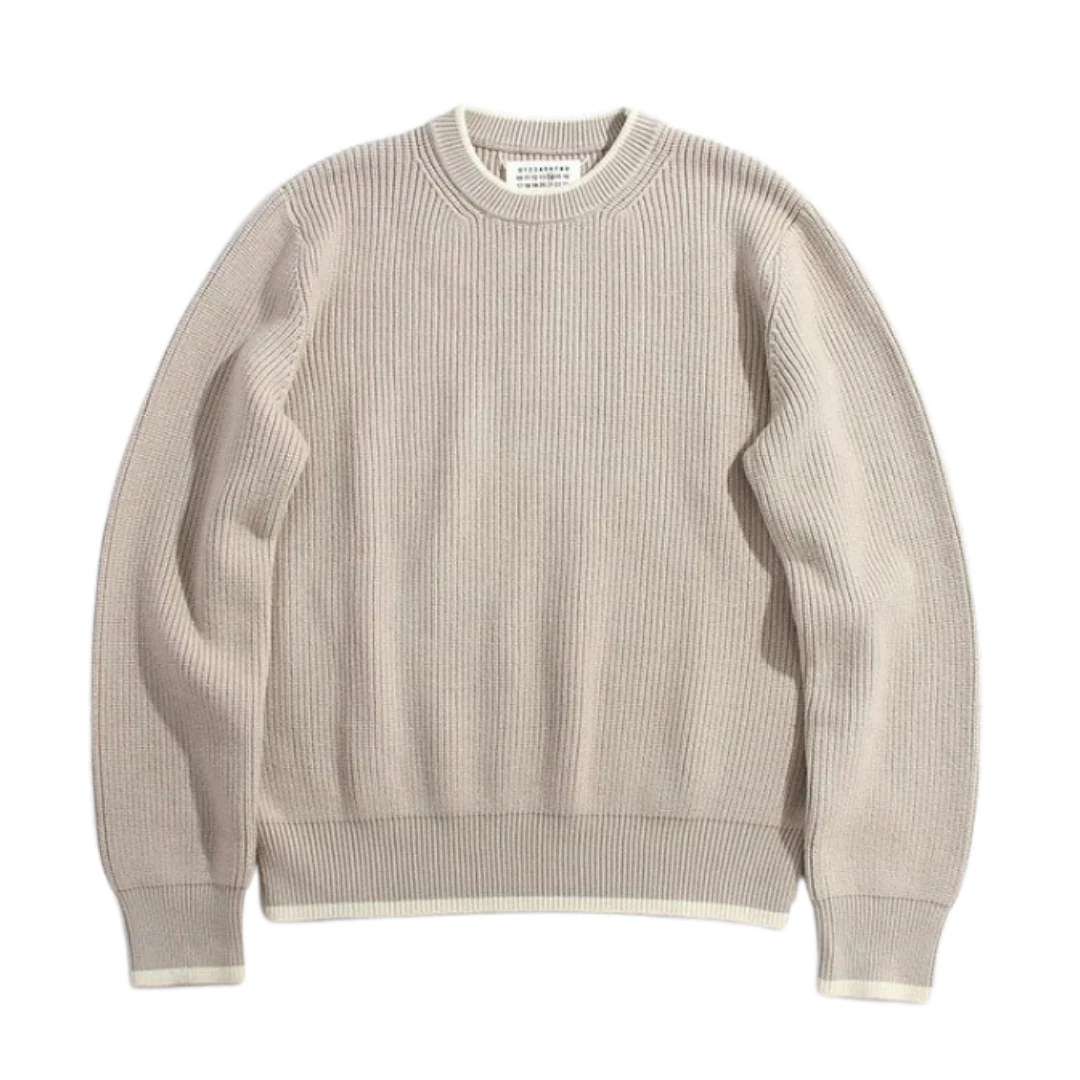 Maison Margiela Knit Sweater Khaki Beige