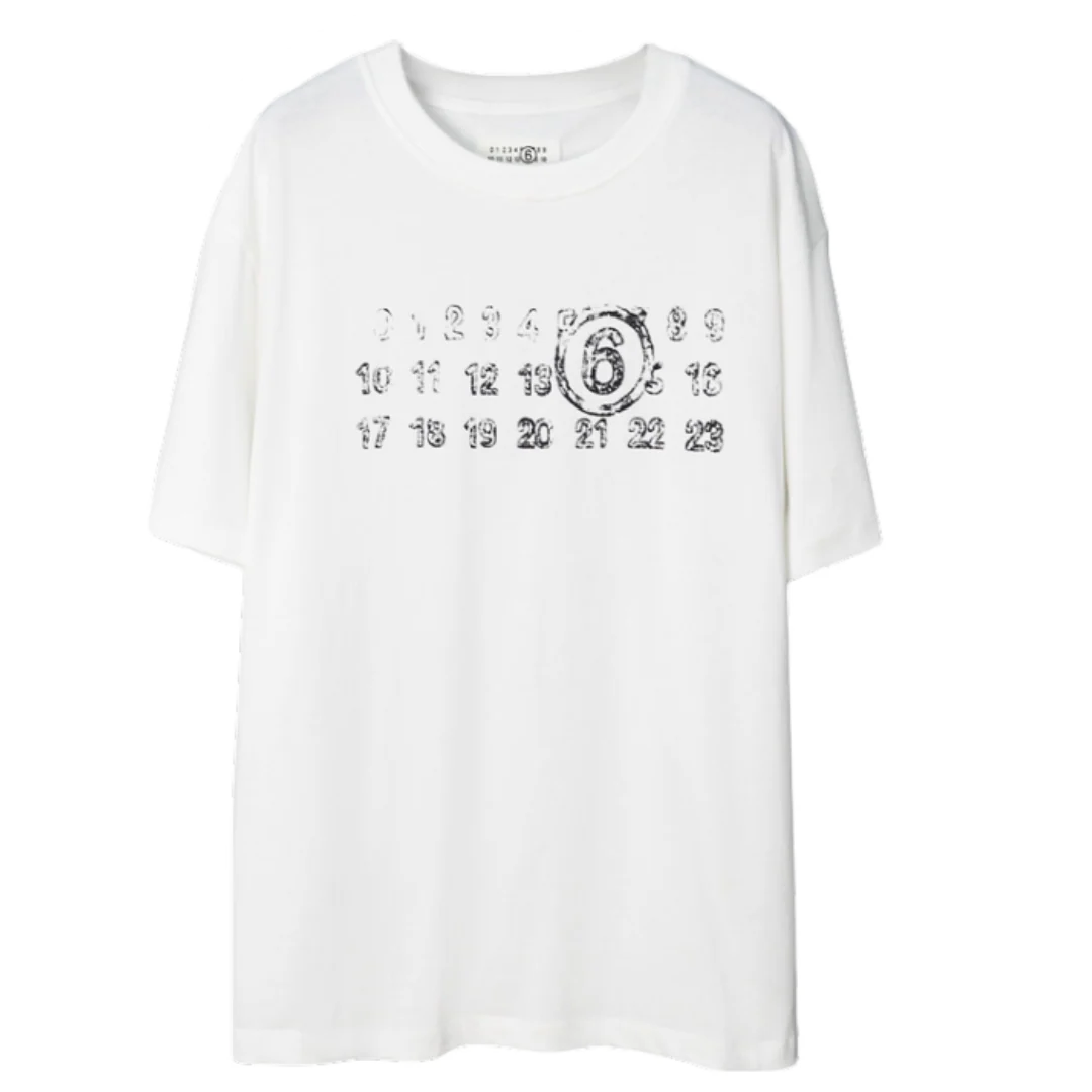 Maison Margiela MM6 Faded Print T-Shirt White