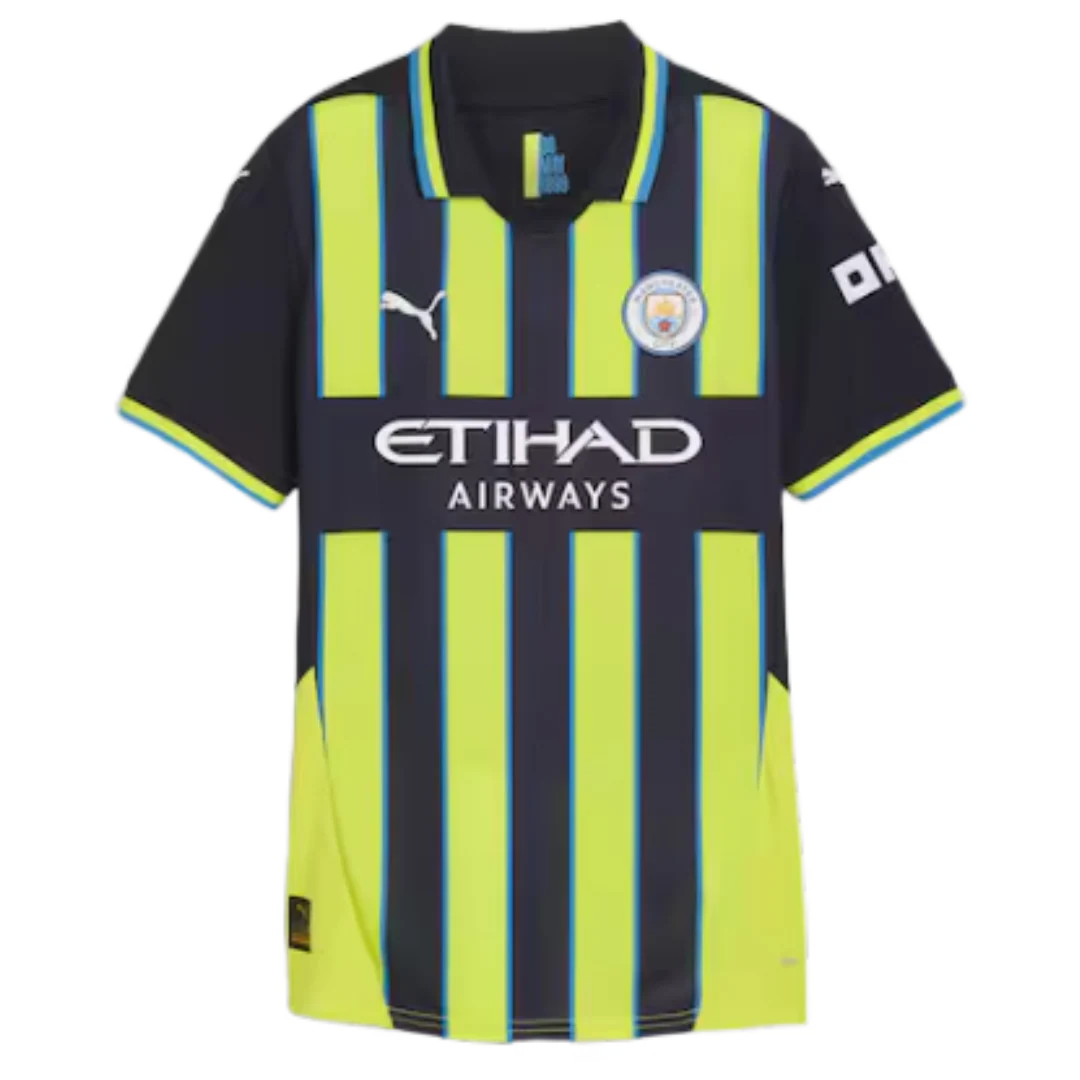 Manchester City 2024/25 2. Guest Jersey Blue & Yellow