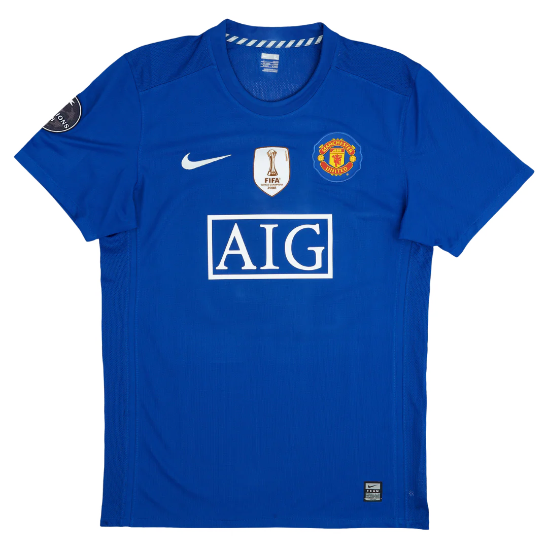 Manchester United 08/09 Away Jersey Blue