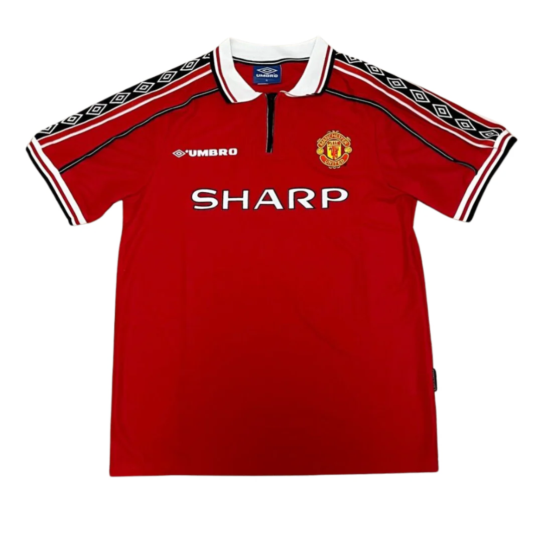 Manchester United 1998/99 Short Sleeve Home Jersey Red