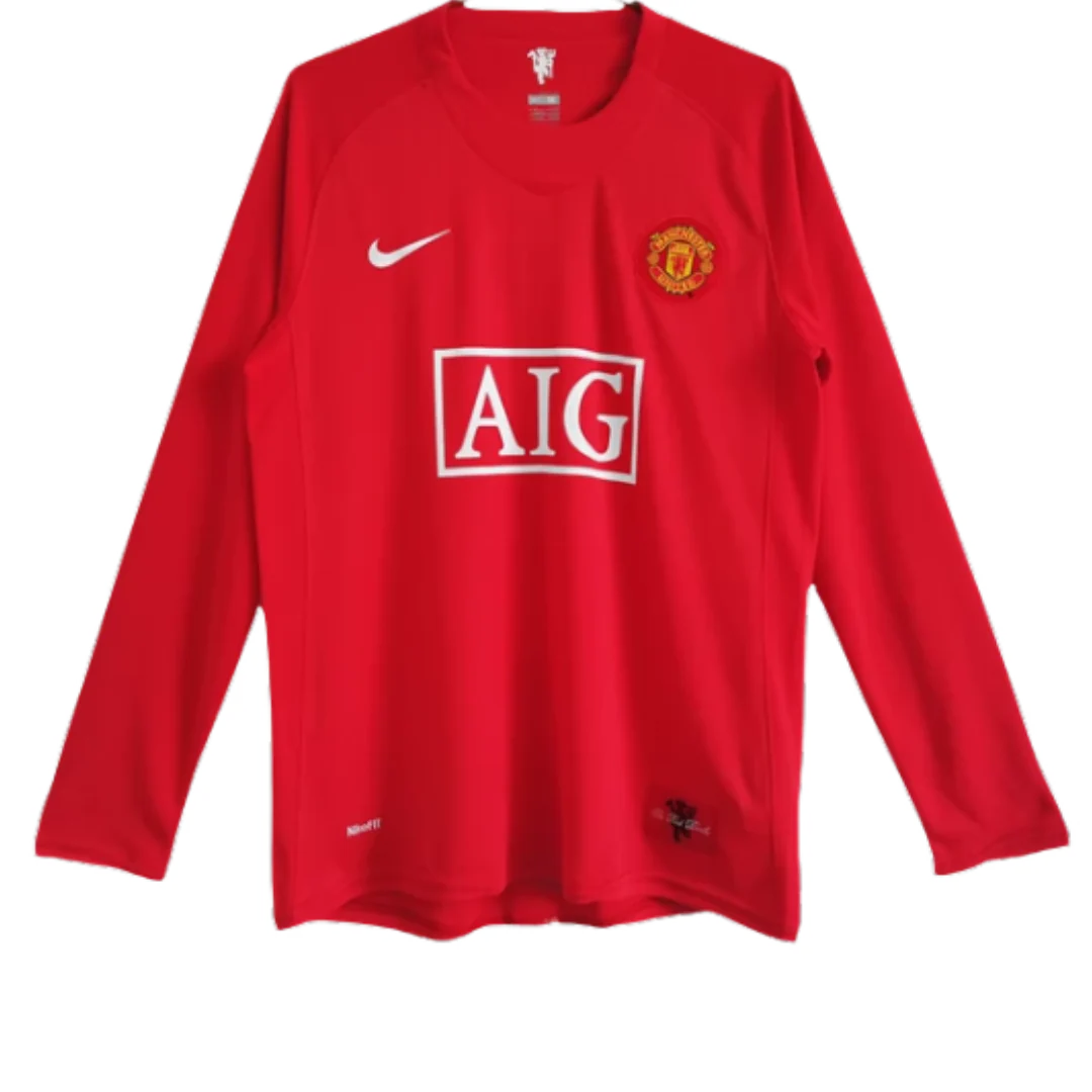 Manchester United 2007/08 Short Sleeve Home Jersey