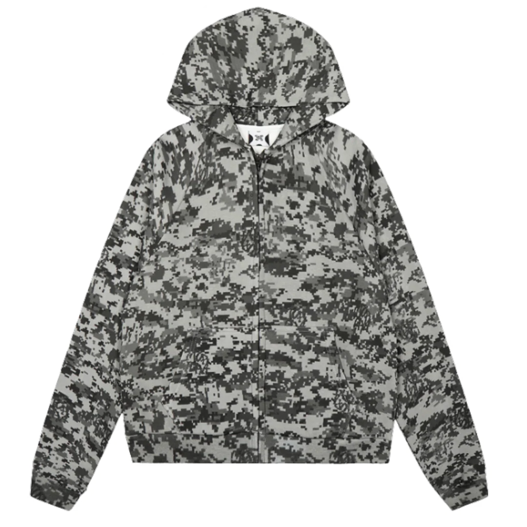 Mertra Glitch Zipper Grey