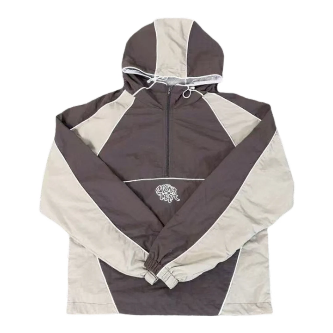 Mertra Halfzip Windbreaker Brown & Beige