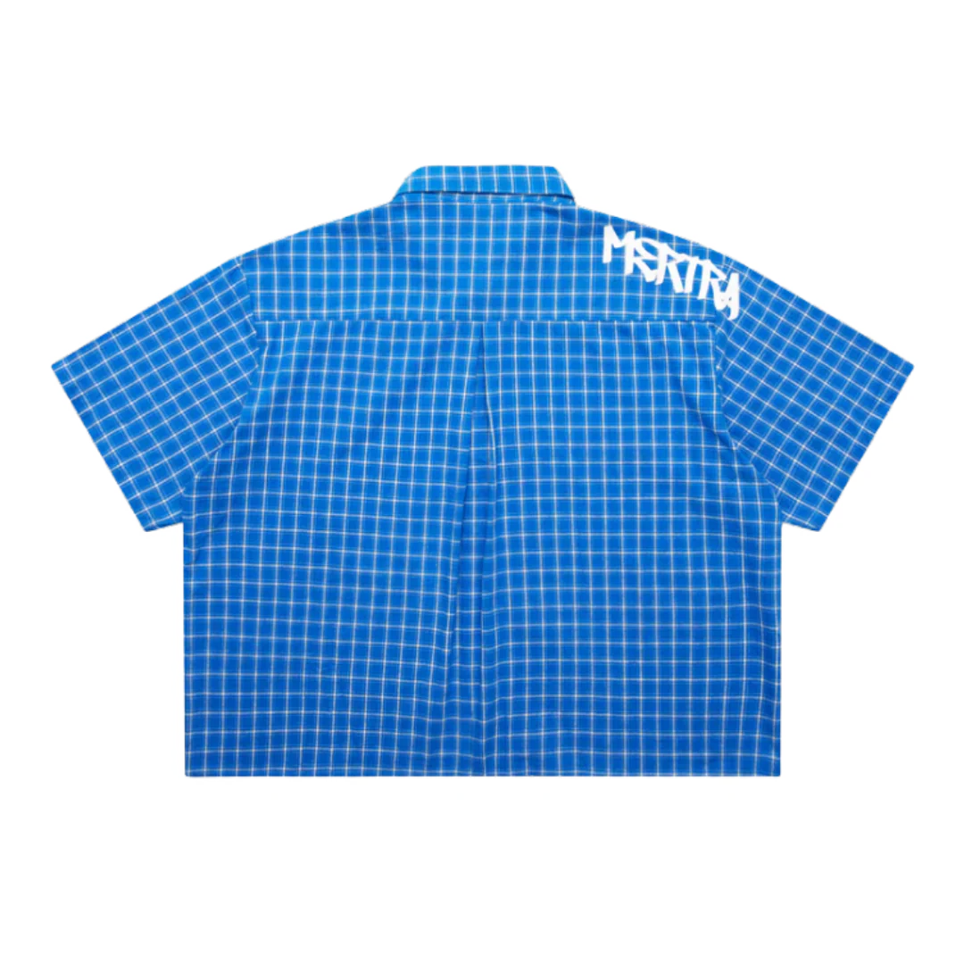 Mertra Plaid Flanell Shirt Blue