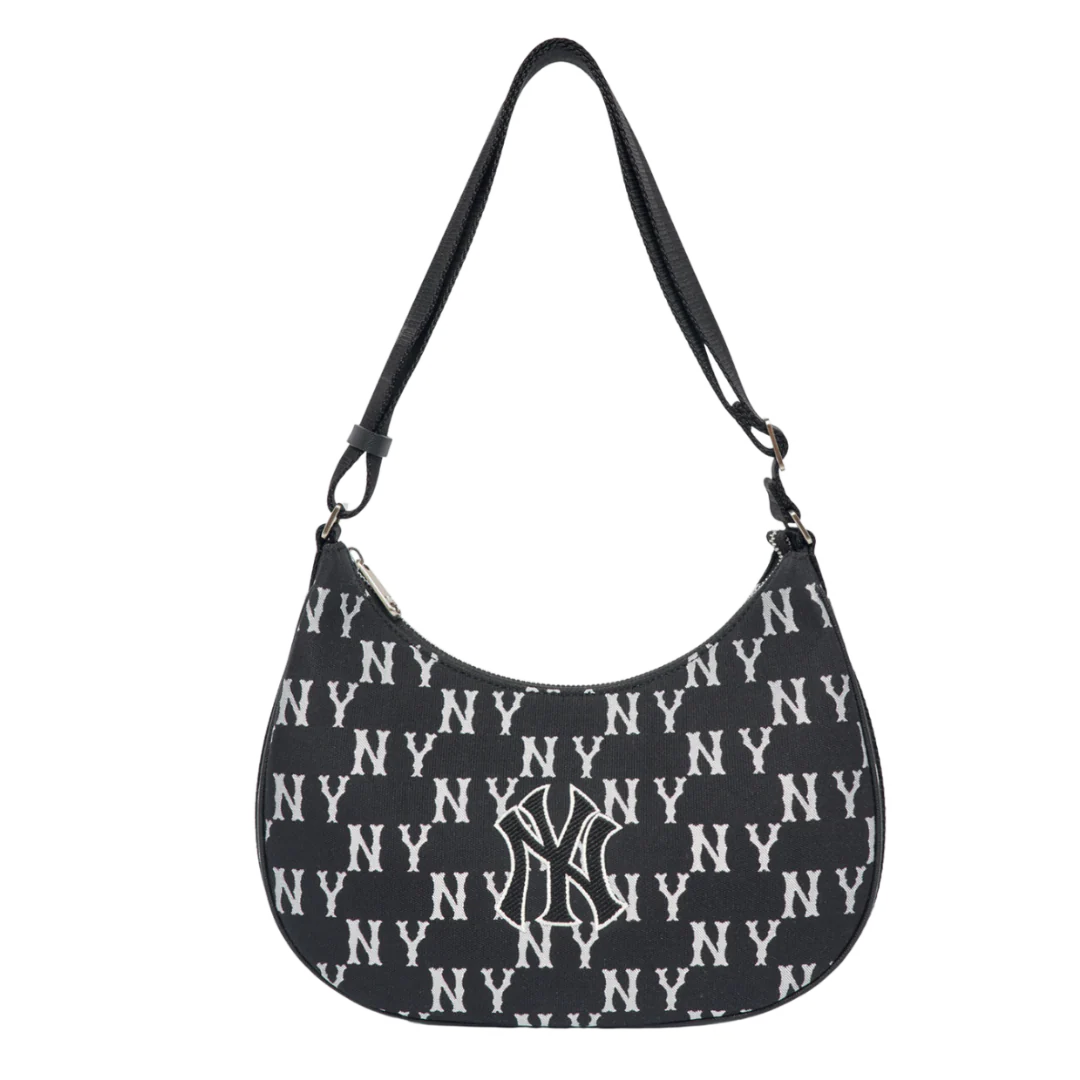 MLB Korea Monogram Jacquard Hobo Bag