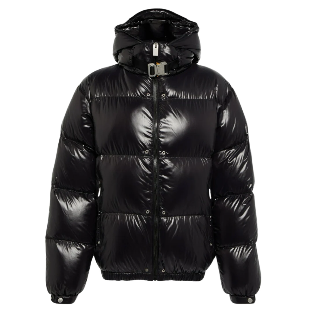 Moncler Alyx Shiny Puffer Jacket Black