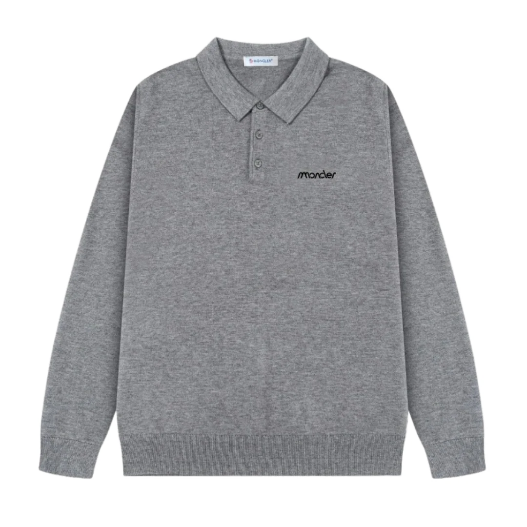 Moncler Crewneck Knit Sweater Grey