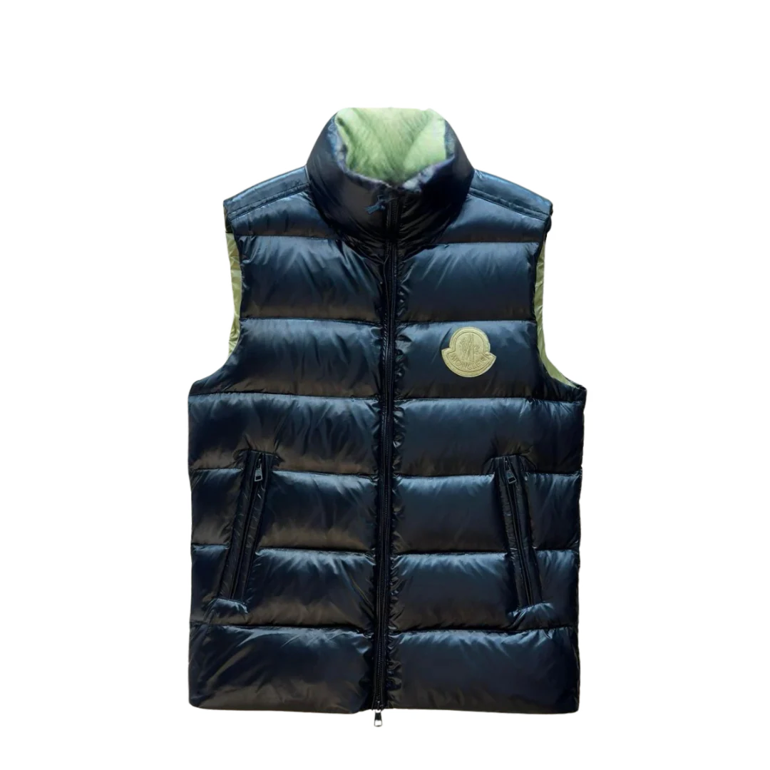 Moncler Down Vest Blue & Green