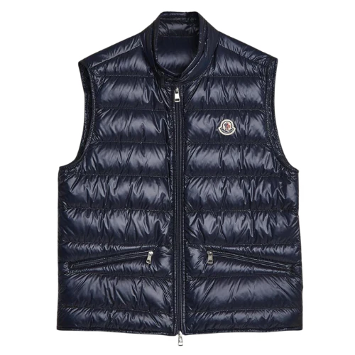 Moncler Gui Down Vest Navy Blue