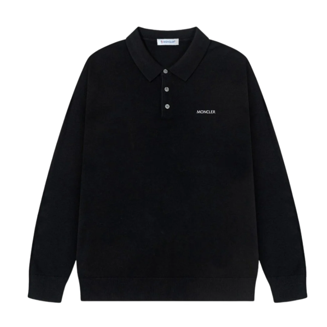 Moncler Knit Halfzip Black