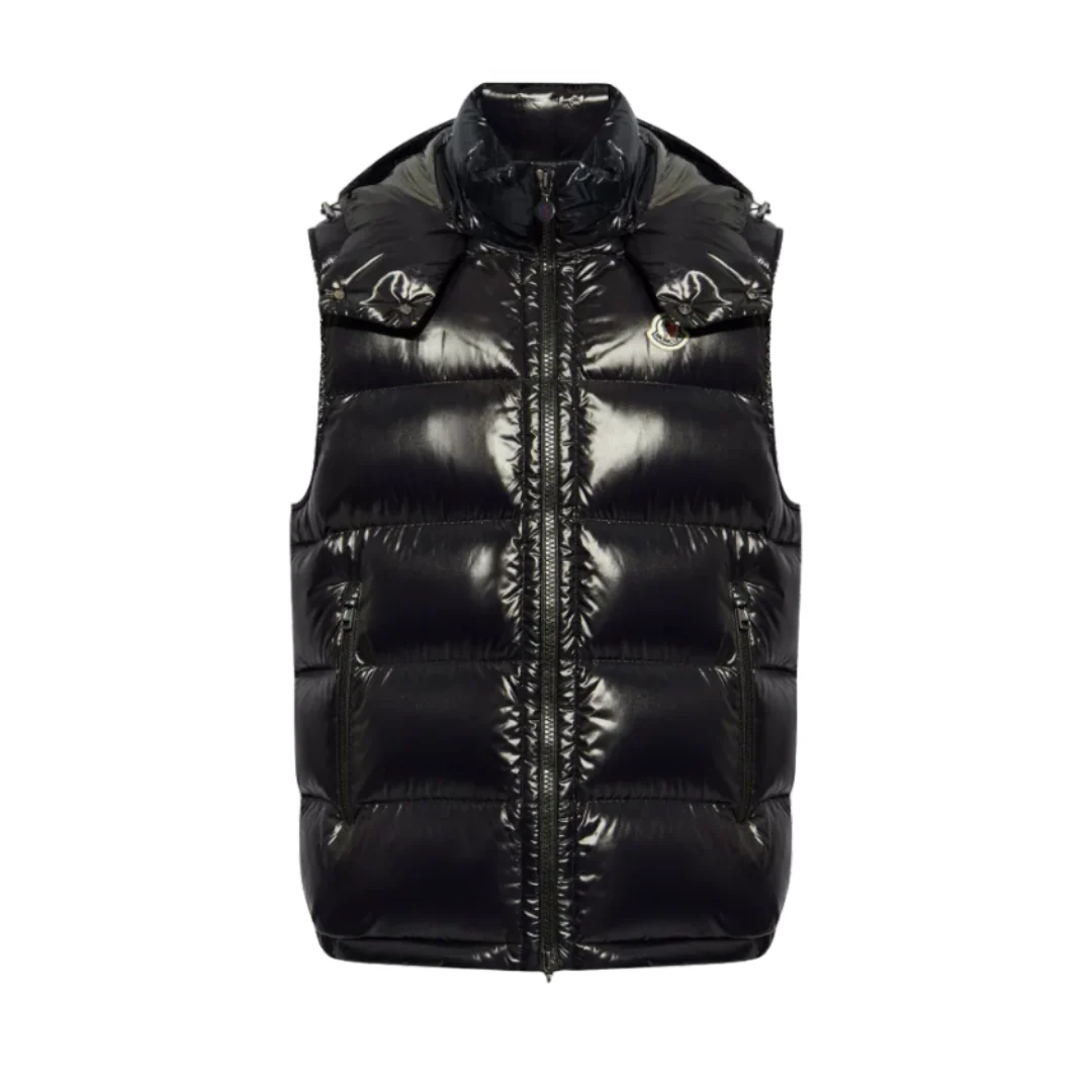 Moncler Shiny Vest Black