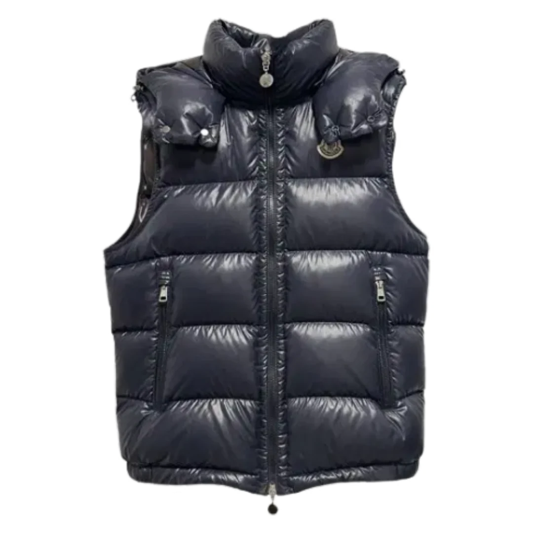 Moncler Shiny Vest Blue