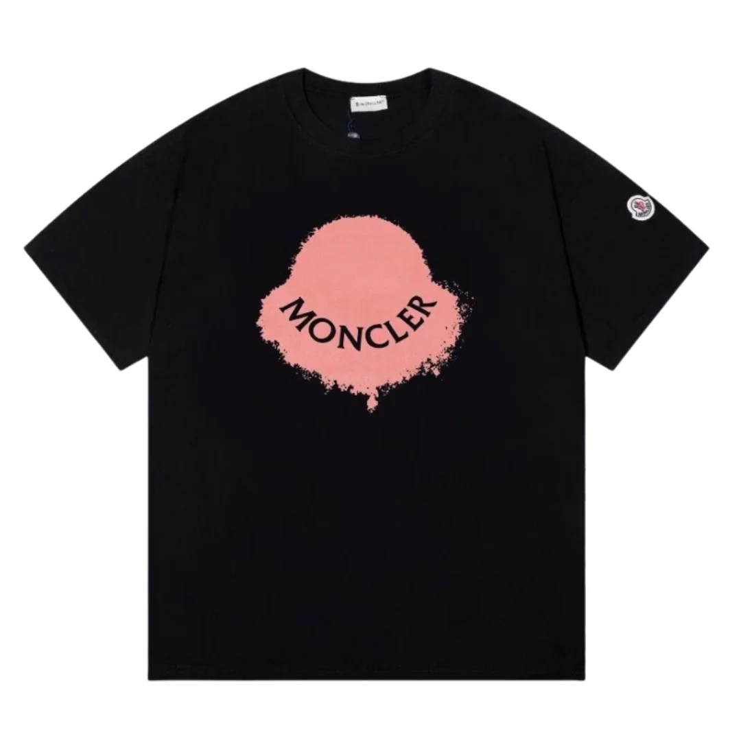 Moncler T-Shirt Black & Pink