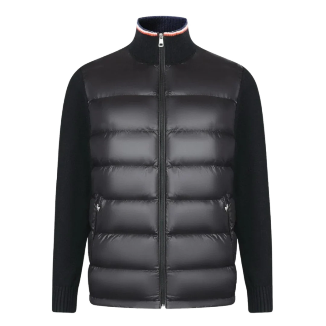 Moncler Turtleneck Cardigan Black