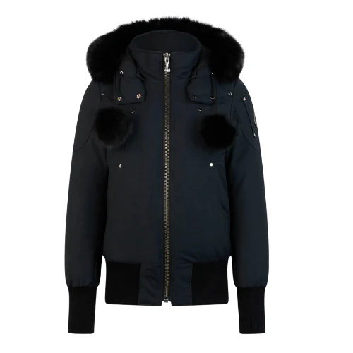 Moose Knuckles Debbie Bomber Navy Blue