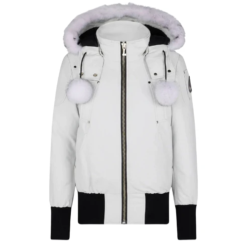 Moose Knuckles Debbie Bomber White