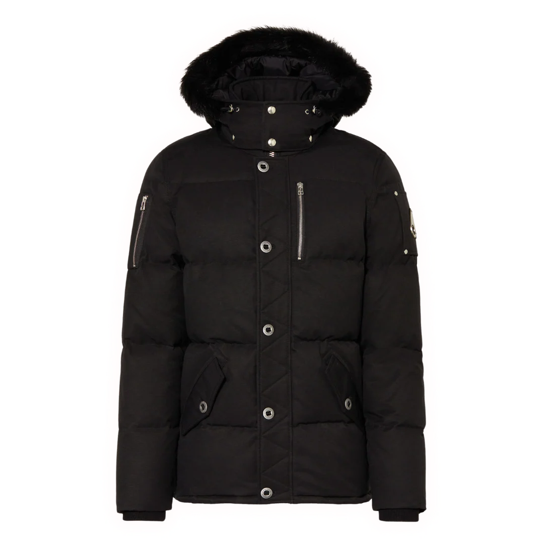 Moose Knuckles Downjacket With Furr Black