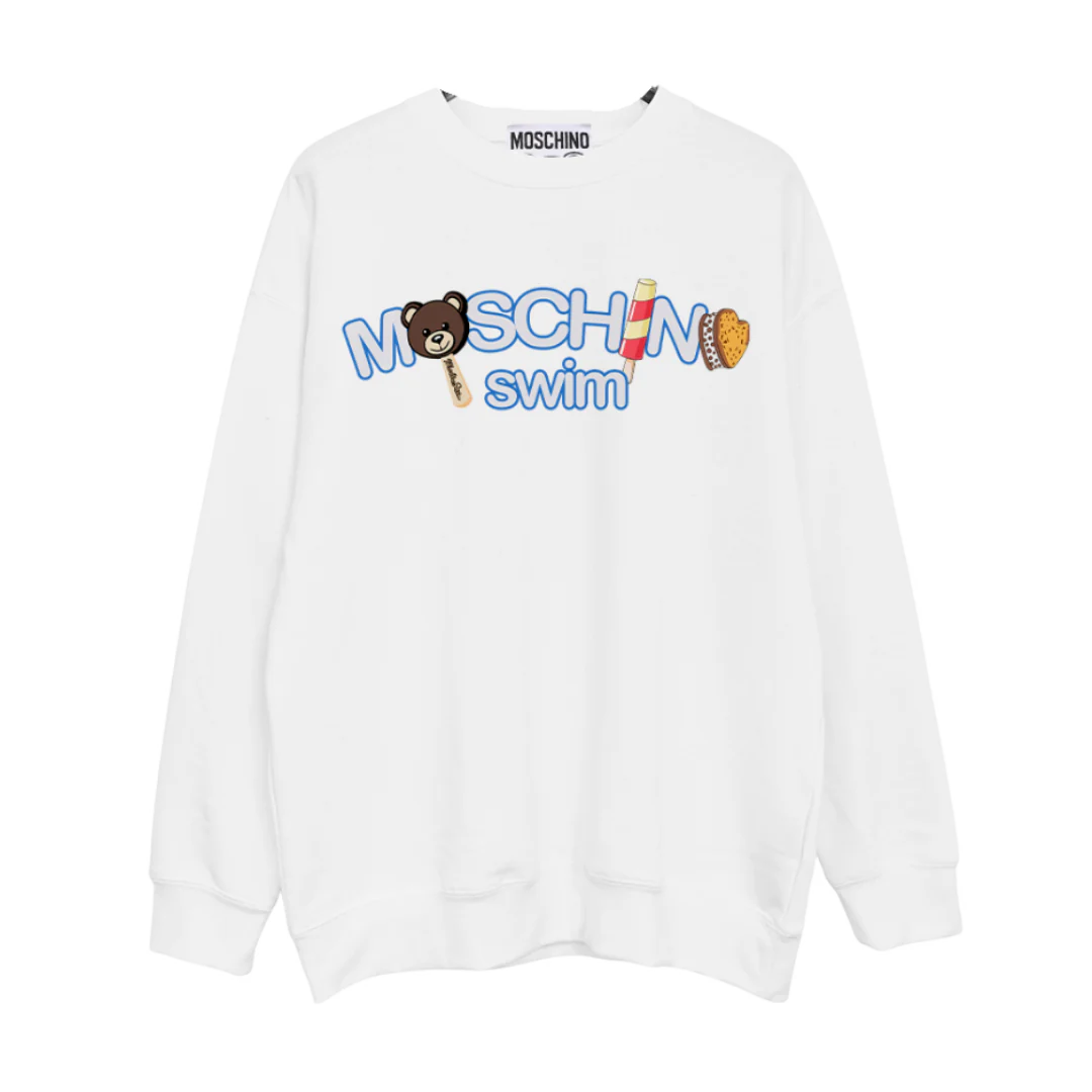 Moschino Swim Sweater White