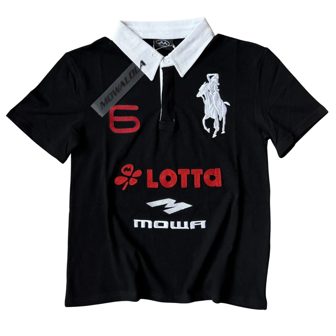 Mowalola ATL Polo Black