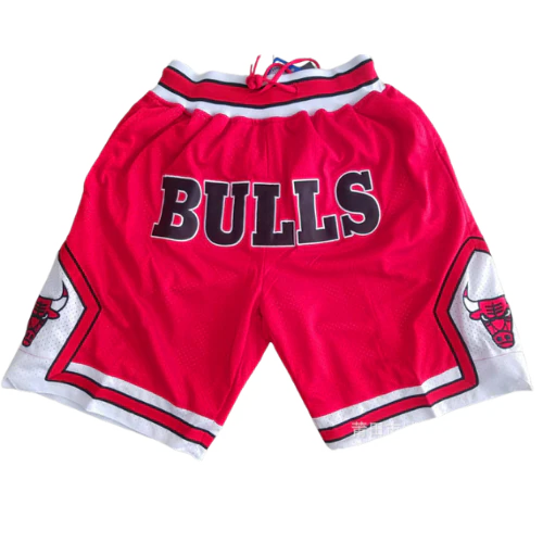 NBA Basketball Vintage Shorts Chicago Bulls Red