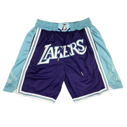 NBA Basketball Vintage Shorts LA Lakers Purple