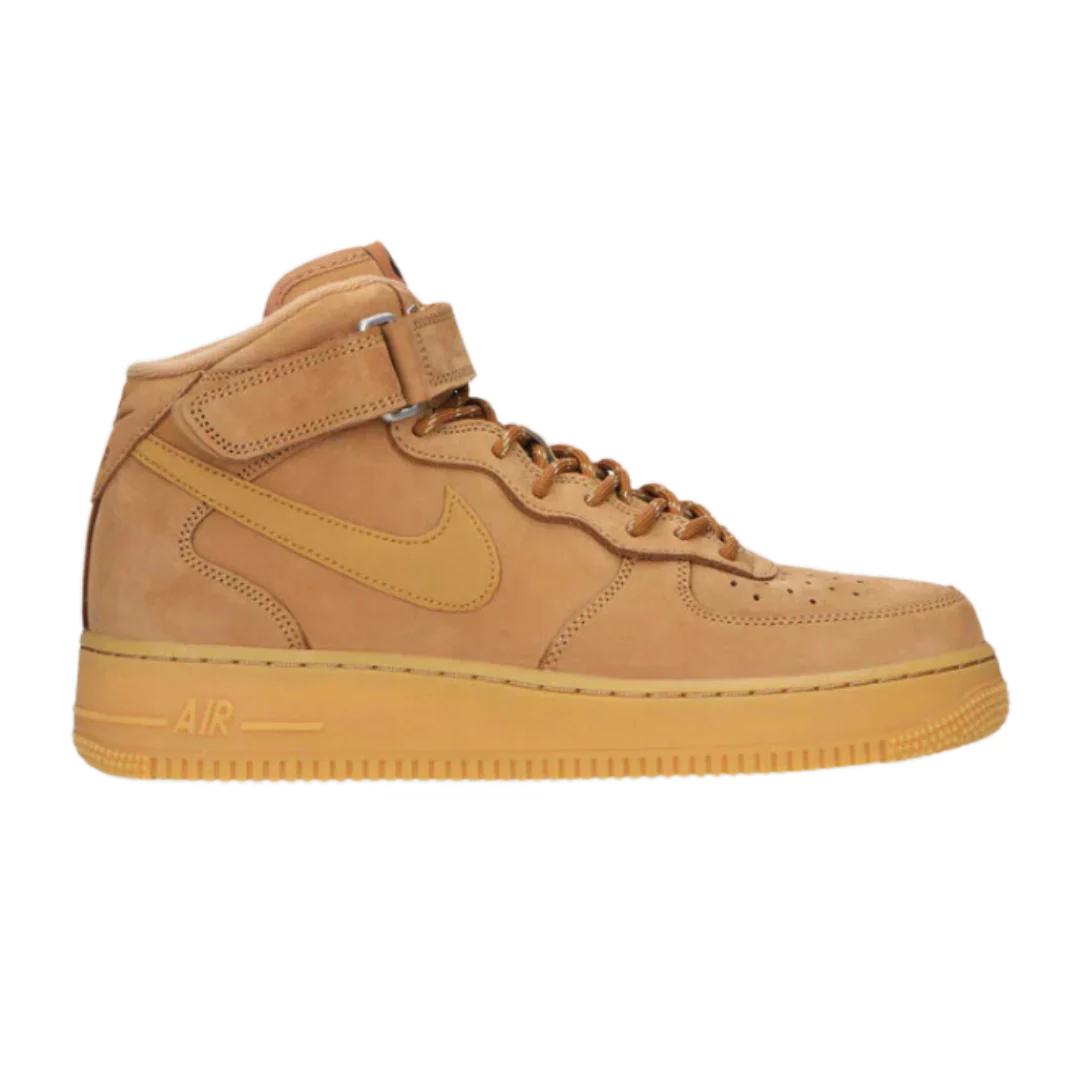 Nike Air Force 1 Mid Flax Leather Brown