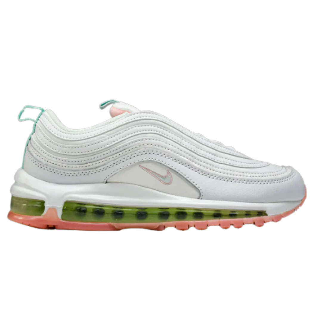 Nike Air Max 97 White and Green Sole