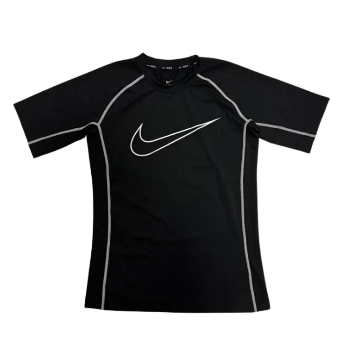 Nike Big Logo Compression Shirt Black