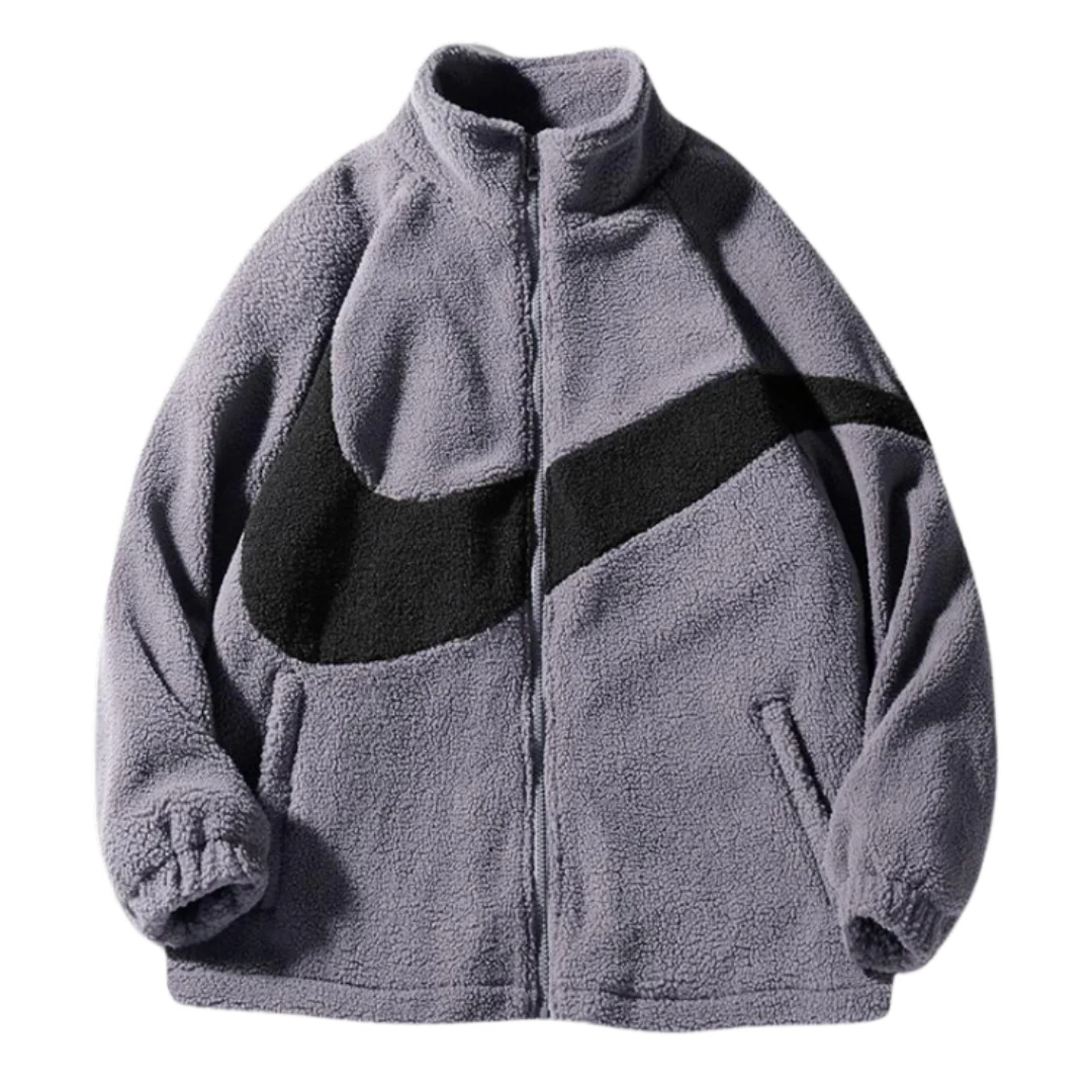 Nike Boa Big Swoosh Reversible Jacket Grey