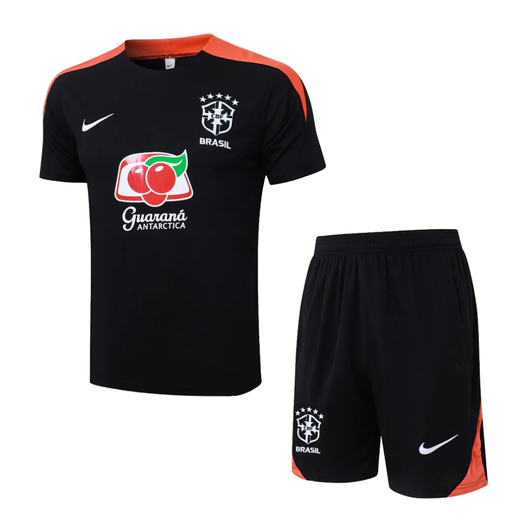 Nike Brazil Guarana Set (T-Shirt + Shorts) Black Orange