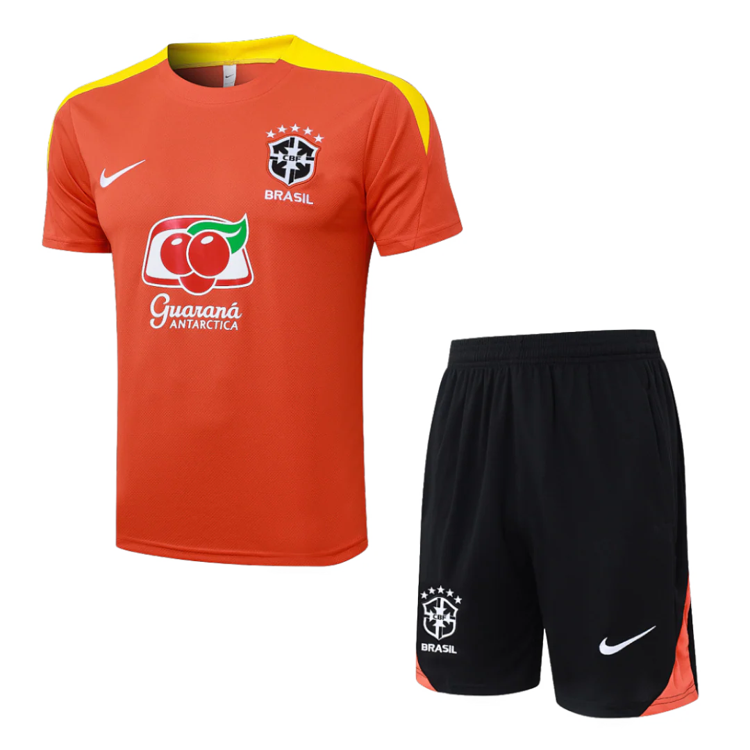Nike Brazil Guarana Set (T-Shirt + Shorts) Orange Yellow
