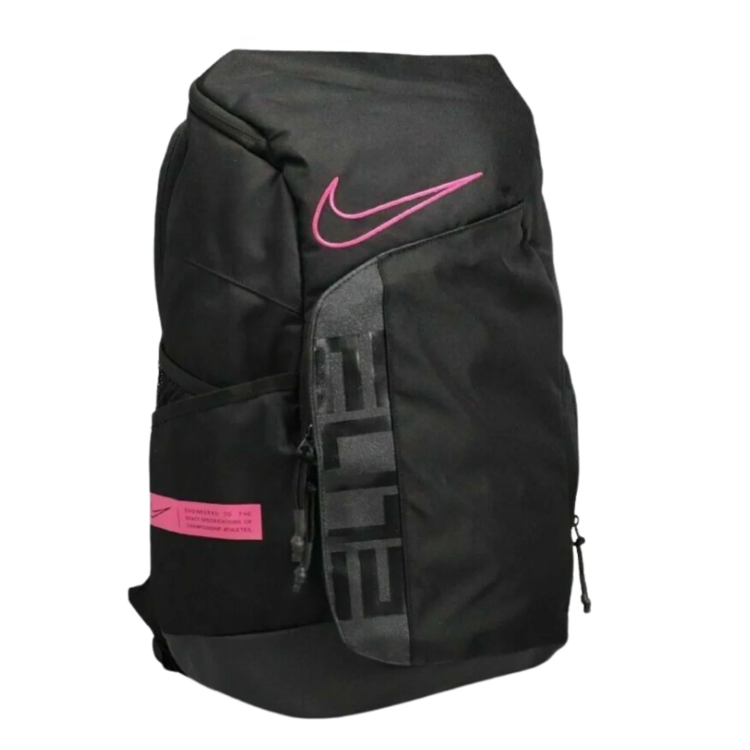 Nike Elite Pink Swoosh Backpack Black
