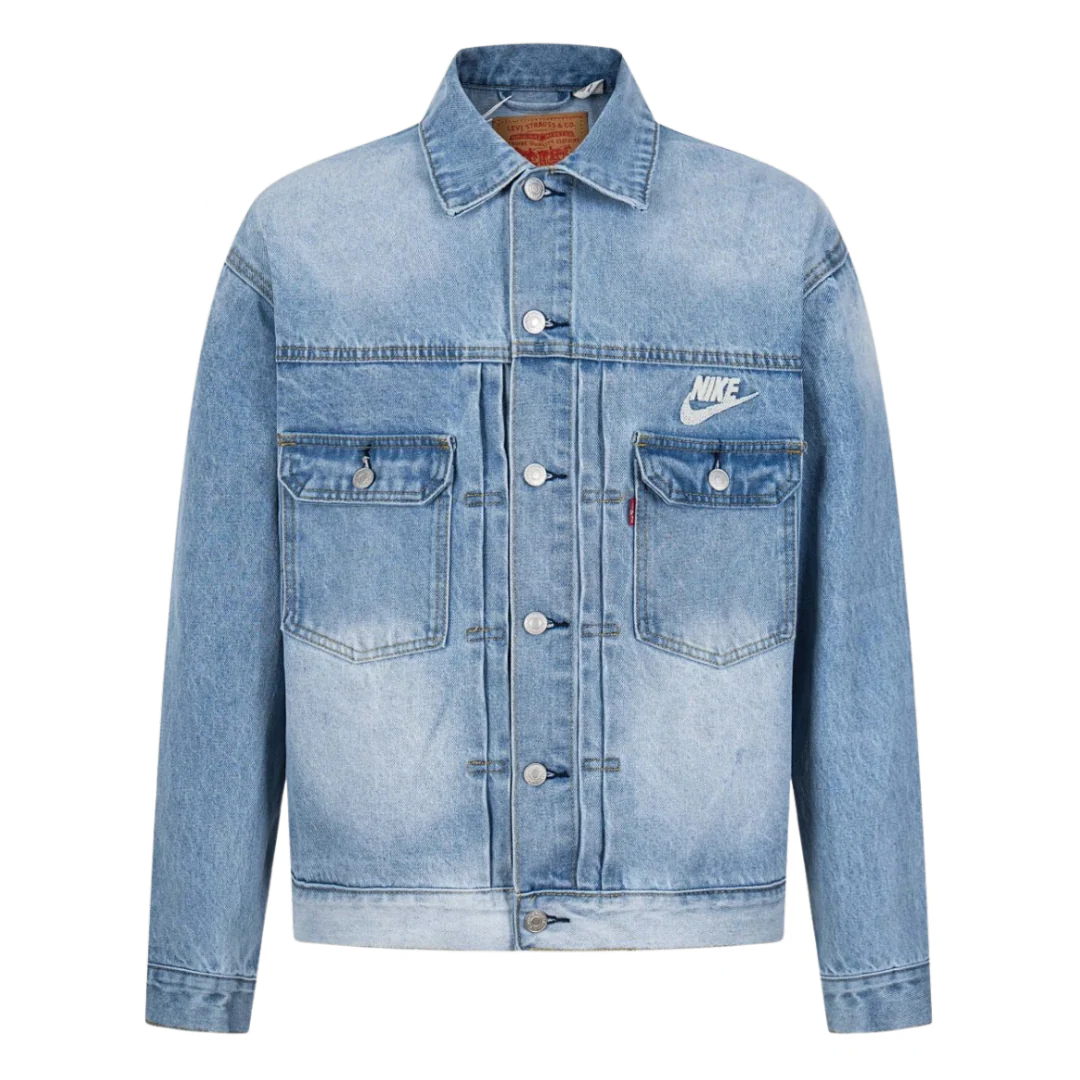 Nike Jeans Jacket Light Blue