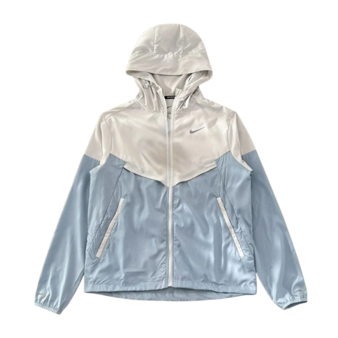 Nike Running Jacket White & Blue