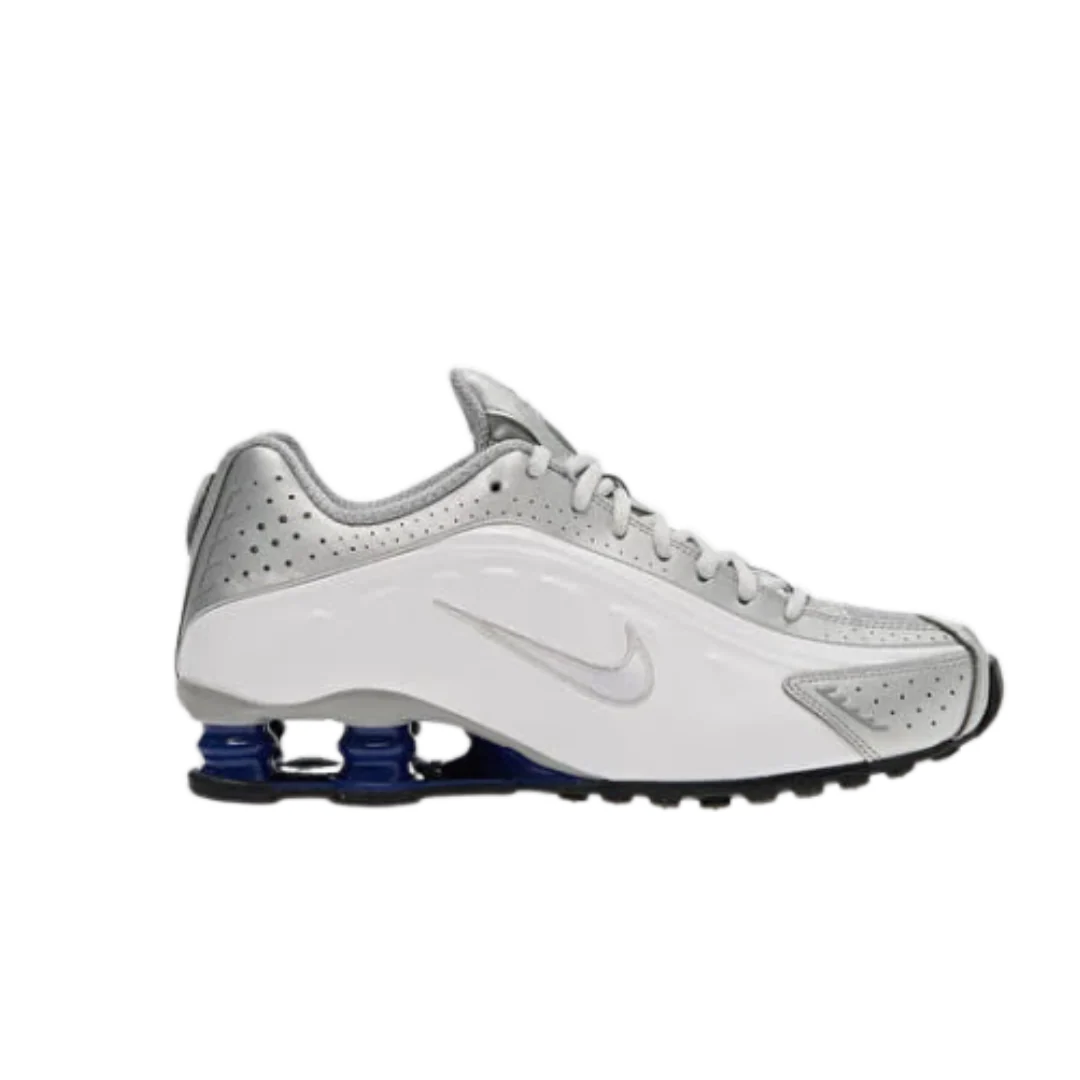 Nike Shox R4 Silver Dark Blue