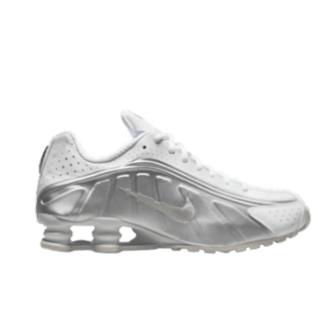 Nike Shox R4 Silver White