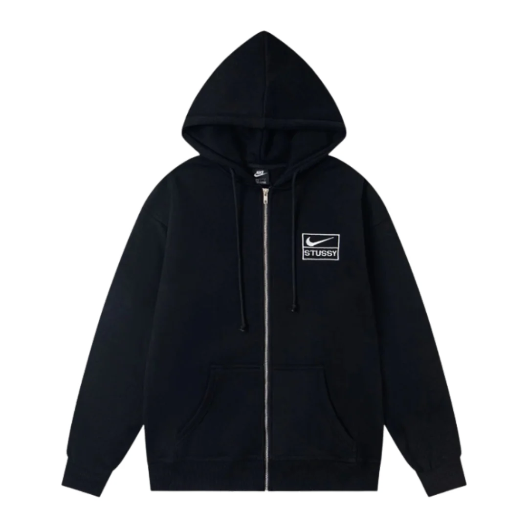 Nike x Stussy Zip Hoodie Black