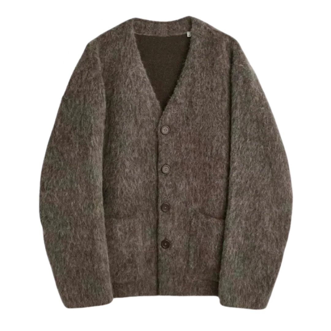 Our Legacy Cardigan Mole Brown Mohair
