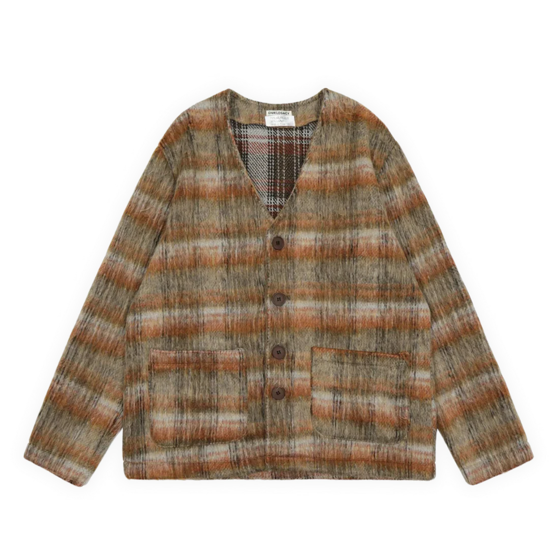 Our Legacy Squared Mohair Cardigan Brown