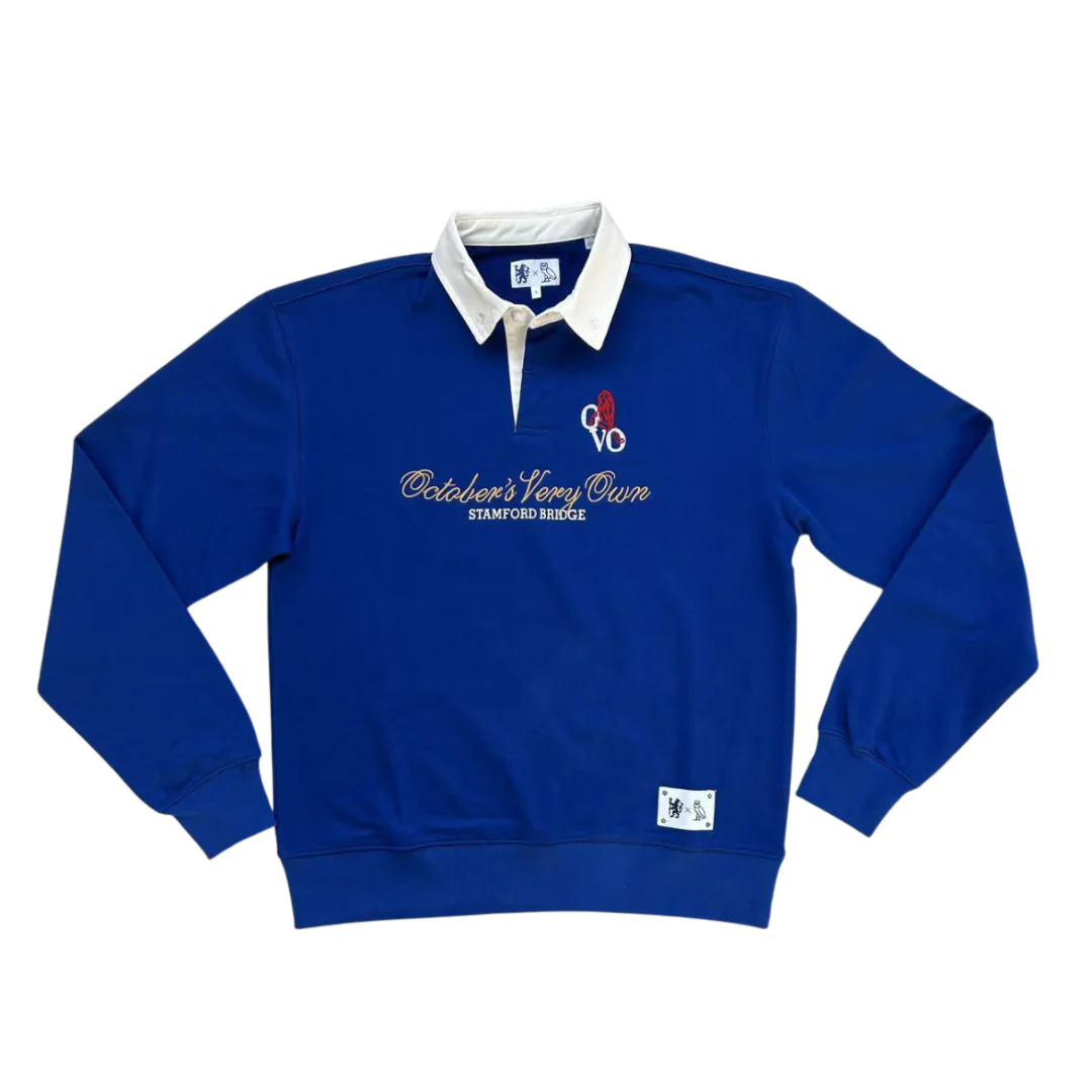 OVO x Chelsea FC Rugby-Sweatshirt Blue