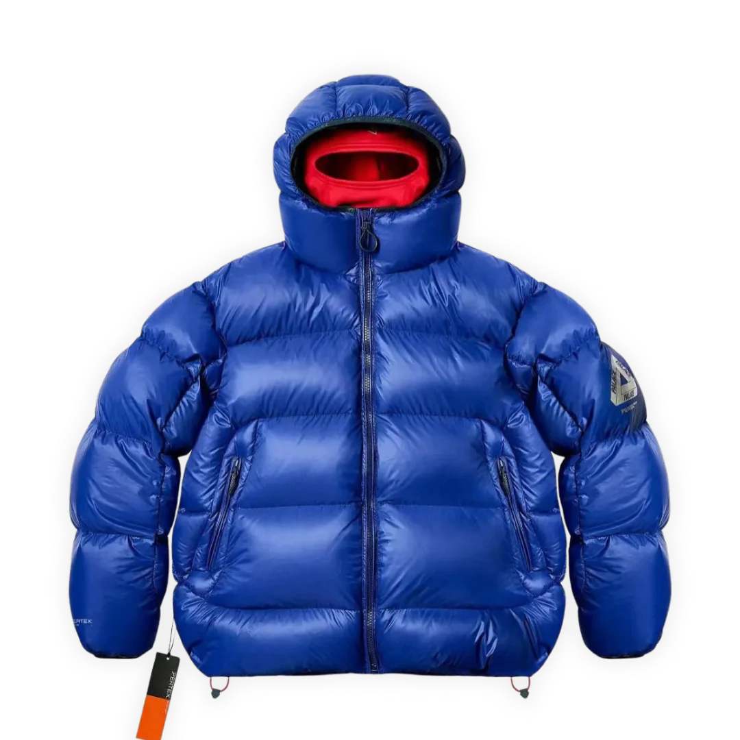 Palace Pertex Opaque Balaclava Puffer Jacket Blue