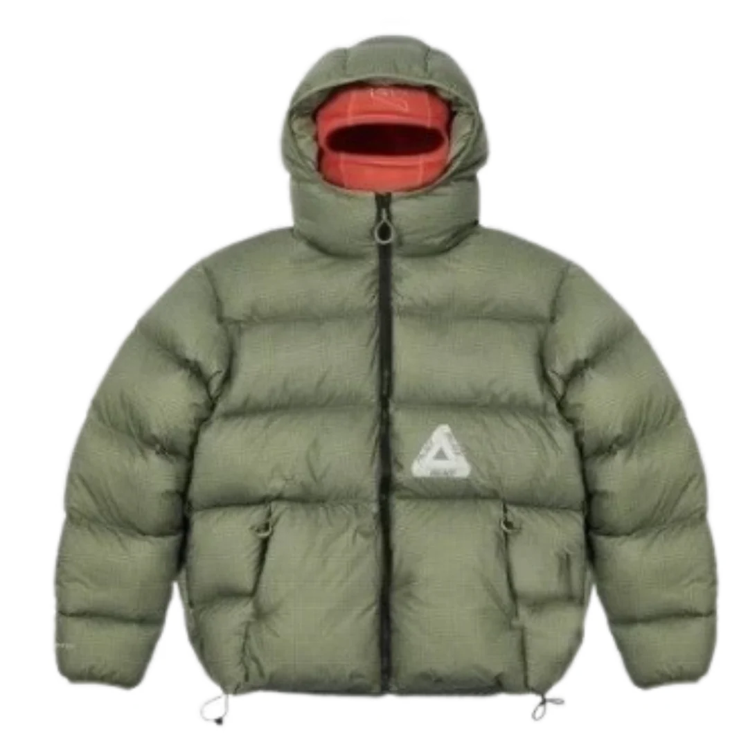 Palace Pertex Opaque Balaclava Puffer Jacket Green