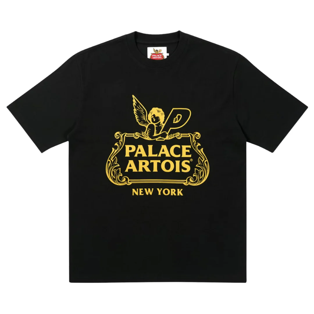 Palace x Stelle Artois Chalice T-Shirt Black & Yellow